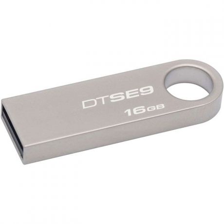 Флеш Диск Kingston 16Gb DataTraveler SE9 DTSE9H/16GB KC-U4616-4J2 USB2.0 серебристый