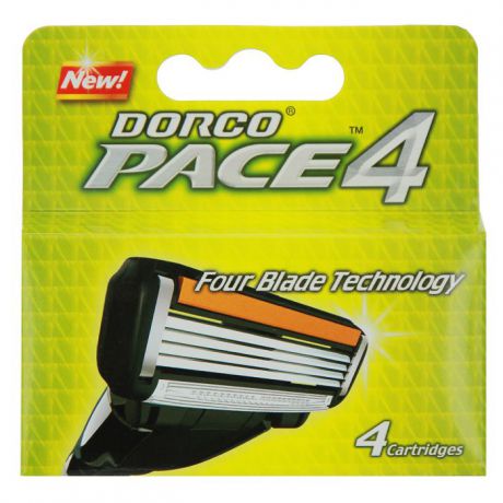 Сменные кассеты Dorco "Pace 4", 4 шт