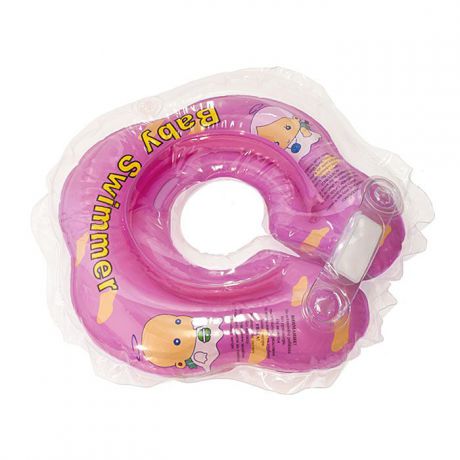 Круг на шею "Baby Swimmer", цвет: розовый, 3-12кг