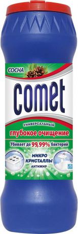 Универсальный чистящий порошок Comet "Двойной эффект", с ароматом сосны, 475 г
