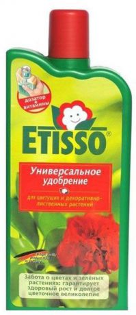 Универсальное жидкое удобрение "Etisso" для цветущих и декоративно-лиственных растений, 500 мл