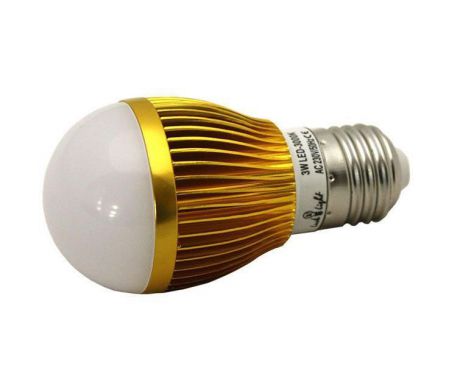 Светодиодная лампа Luck & Light, теплый свет, цоколь E27, 3W