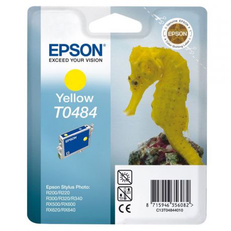 Epson T0484 (C13T04844010), Yellow картридж для R200/R300/RX500/RX600