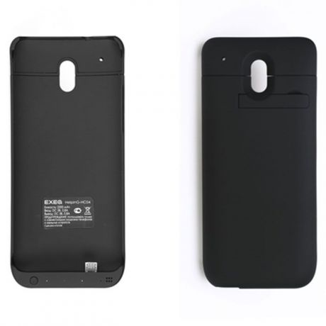 EXEQ HelpinG-HC04 чехол-аккумулятор для HTC One Mini, Black (2300 мАч, клип-кейс)