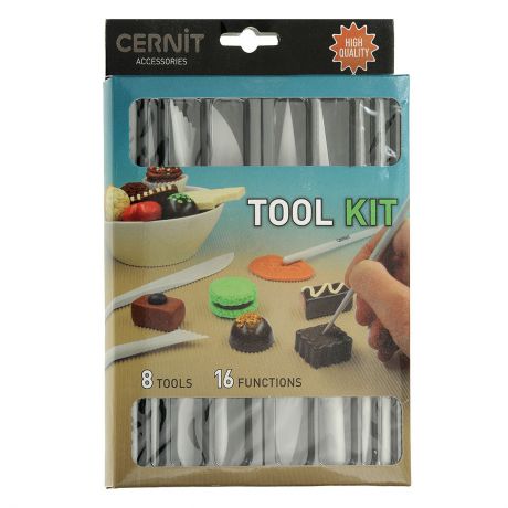 Набор инструментов для пластики "Cernit", 8 предметов