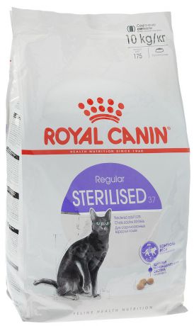Корм сухой Royal Canin "Sterilised 37", для взрослых стерилизованных кошек, 10 кг
