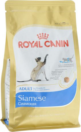 Корм сухой Royal Canin "Siamese Adult", для сиамских кошек старше 12 месяцев, 400 г