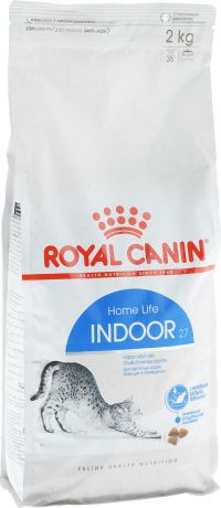 Корм сухой Royal Canin "Indoor 27", для кошек в возрасте от 1 года до 7 лет, живущих в помещении, для ослабления запаха фекалий, 2 кг
