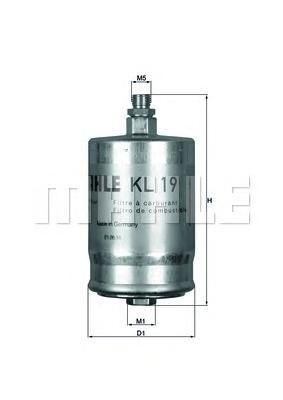 Фильтр топливный Mahle KL19