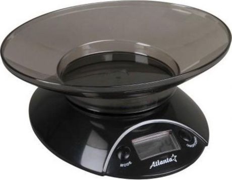 Весы кухонные Atlanta ATH-803, с чашей, черный