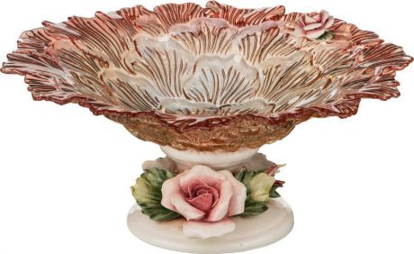 Декоративная чаша Lefard Ruby, 316-1030, розовый, 33 х 33 х 15 см