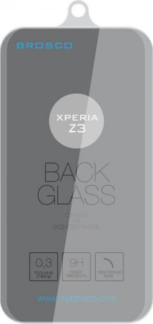 Защитное стекло Brosco для Sony Xperia Z3, прозрачный