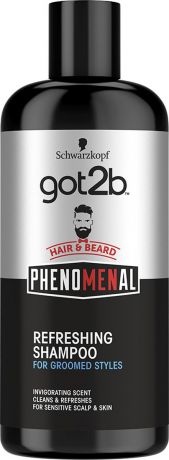 Шампунь для волос и бороды GOT2b Phenomenal, 250 мл