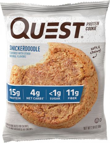 Протеиновое печенье Quest Nutrition Quest Cookie Snickerdoodle, корица, 60 г