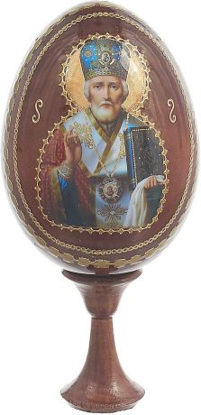 Яйцо сувенирное "Николай Чудотворец", на подставке, 695298