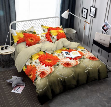 Комплект постельного белья Amore Mio Swell, 1,5-спальный, наволочки 70x70