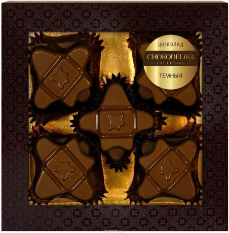 Шоколад вкусовой Chokodelika Темный, блистер, 75 г