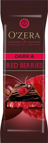 Шоколад горький Озерский сувенир "Dark & Red berries", 15 шт по 40 г