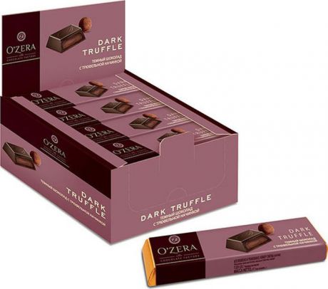 Шоколад темный Озерский сувенир, с трюфельной начинкой, 20 шт по 47 г
