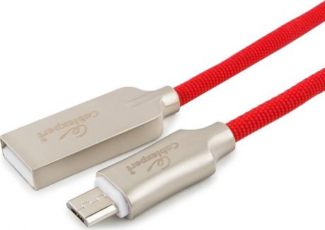 Кабель Cablexpert Platinum, USB 2.0, AM/microB, 1 м, с оплеткой, синий