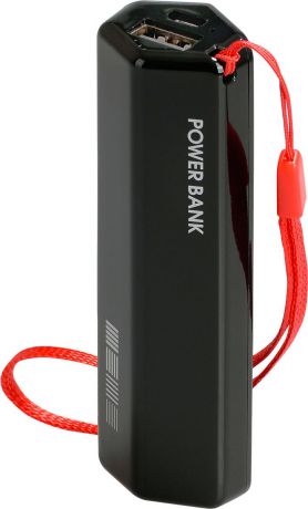 Внешний аккумулятор Interstep PB30001U IS-AK-PB30001UB-000B201, 3 000 мАч, черный, красный