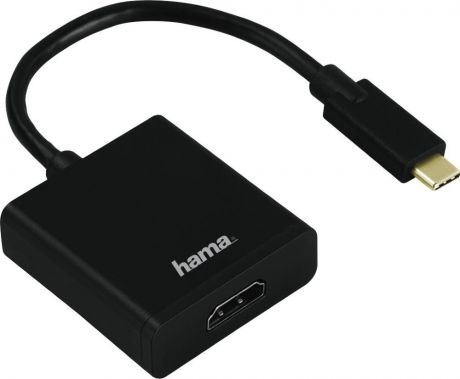 Адаптер Hama H-135726 HDMI (f) USB Type-C (m), 0,1 м, 00135726, черный