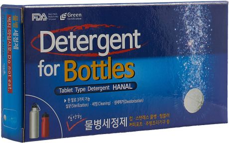 Средство для мытья посуды Korea для фитнес-бутылок, 23 г