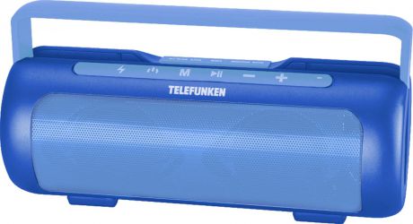 Колонка портативная Telefunken TF-PS1231B, 4 Вт, 2.0 BT/3.5Jack, 2200 mAh, синий