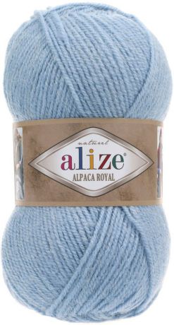 Пряжа Alize Alpaca Royal, 580479, 356 голубой, 100 г, 250 м, 5 шт