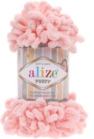 Пряжа Alize Puffy, 7722479, 340 пудра, 100 г, 9,2 м, 5 шт