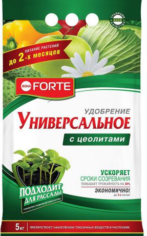Удобрение Bona Forte Универсальное весна-лето, с цеолитом, BF23010351, 5 кг