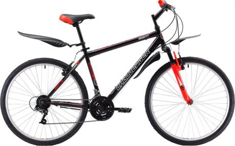 Велосипед горный Challenger Agent Lux 26, 8712003000, черный, красный, рама 18", колесо 26"