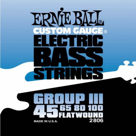 Струны для бас-гитары Ernie Ball Flat Wound Bass Group III (45-65-80-100), P02806