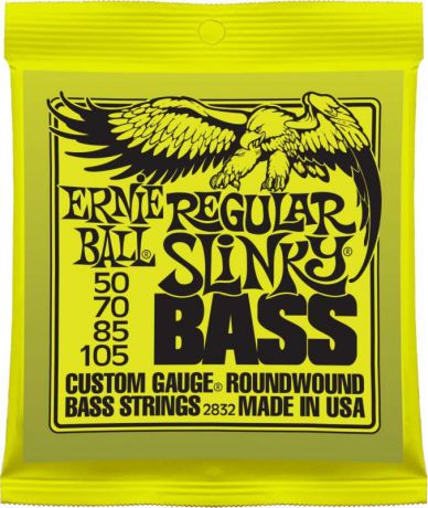 Струны для бас-гитары Ernie Ball Nickel Wound Bass Regular Slinky (50-70-85-105), P02832