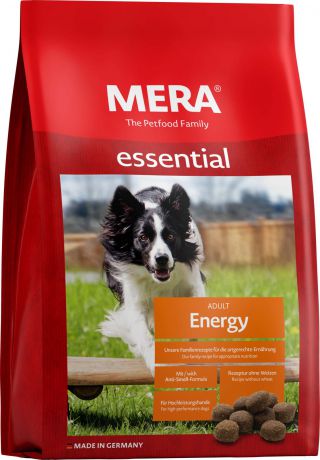 Корм сухой MERA Essential Energy, для собак, 12,5 кг