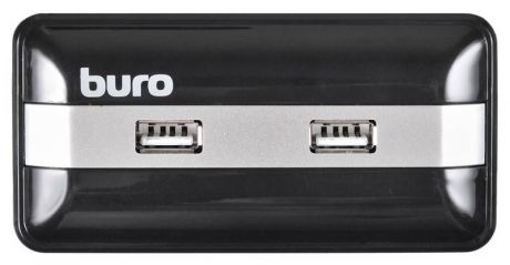 Разветвитель USB 2.0 Buro BU-HUB7-U2.0, 389738, черный