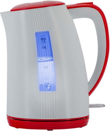 Чайник электрический Polaris PWK 1790СL, белый, красный, 1,7 л, 2200 Вт