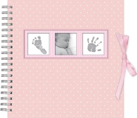 Фотоальбом Innova Baby Polka Dot Pink Scrapbook, 25 листов
