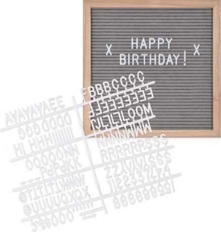 Доска для заметок Innova Letter Boards, с буквами и цифрами, 30,5 х 30,5 см