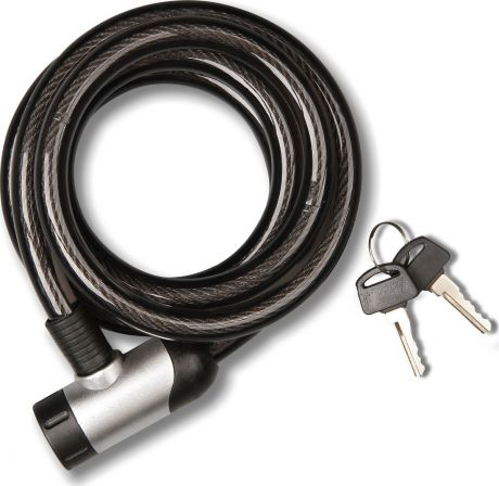 Велозамок с ключом Golden key, GK-102.114, черный, длина 180 см