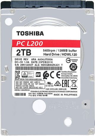 Жесткий диск Toshiba 2TB, HDWL120EZSTA