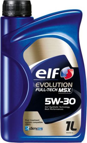 Моторное масло Elf Evolution Fulltech Msx 5W30, синтетическое, 1 л