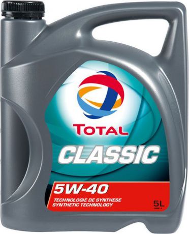 Моторное масло Total Classic 5W40, синтетическое, 5 л