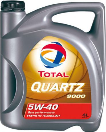 Моторное масло Total Quartz 9000 5W40, синтетическое, 4 л