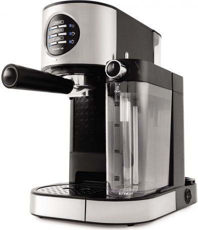 Кофеварка рожковая эспрессо Polaris PCM 1530AE Adore Cappuccino, стальной, черный