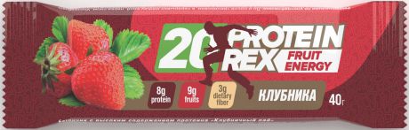 Протеиновый батончик Protein Rex Клубничный Пай, 40 г