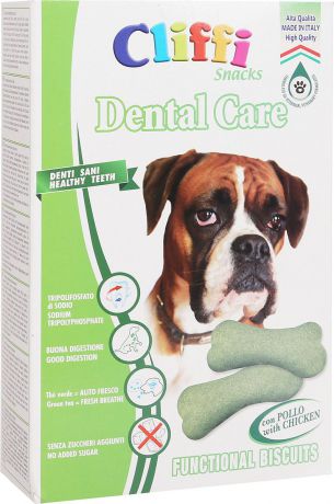 Лакомство Cliffi Dental Care Big Size Бисквиты Здоровые зубы, для собак крупных пород, 350 г