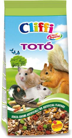 Корм сухой Cliffi Toto Superior for Hamsters, для грызунов, 900 г