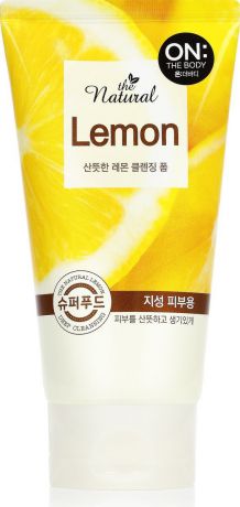 Пенка для умывания On The Body Natural Lemon, с экстрактом цитрусовых, 120 г
