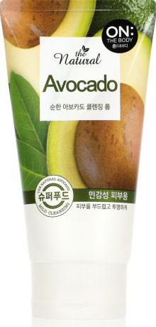 Пенка для умывания On The Body Natural Avocado, с маслом авокадо и фруктовыми экстрактами, 120 г